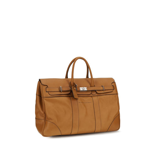 BRUNELLO CUCINELLI // CALF LEATHER TRAVEL BAG // MBTGBU071_C001 // HARDWARE